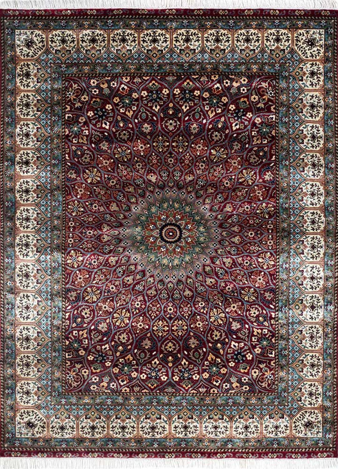 Alfombra oriental - 210 x 150 cm - naranja