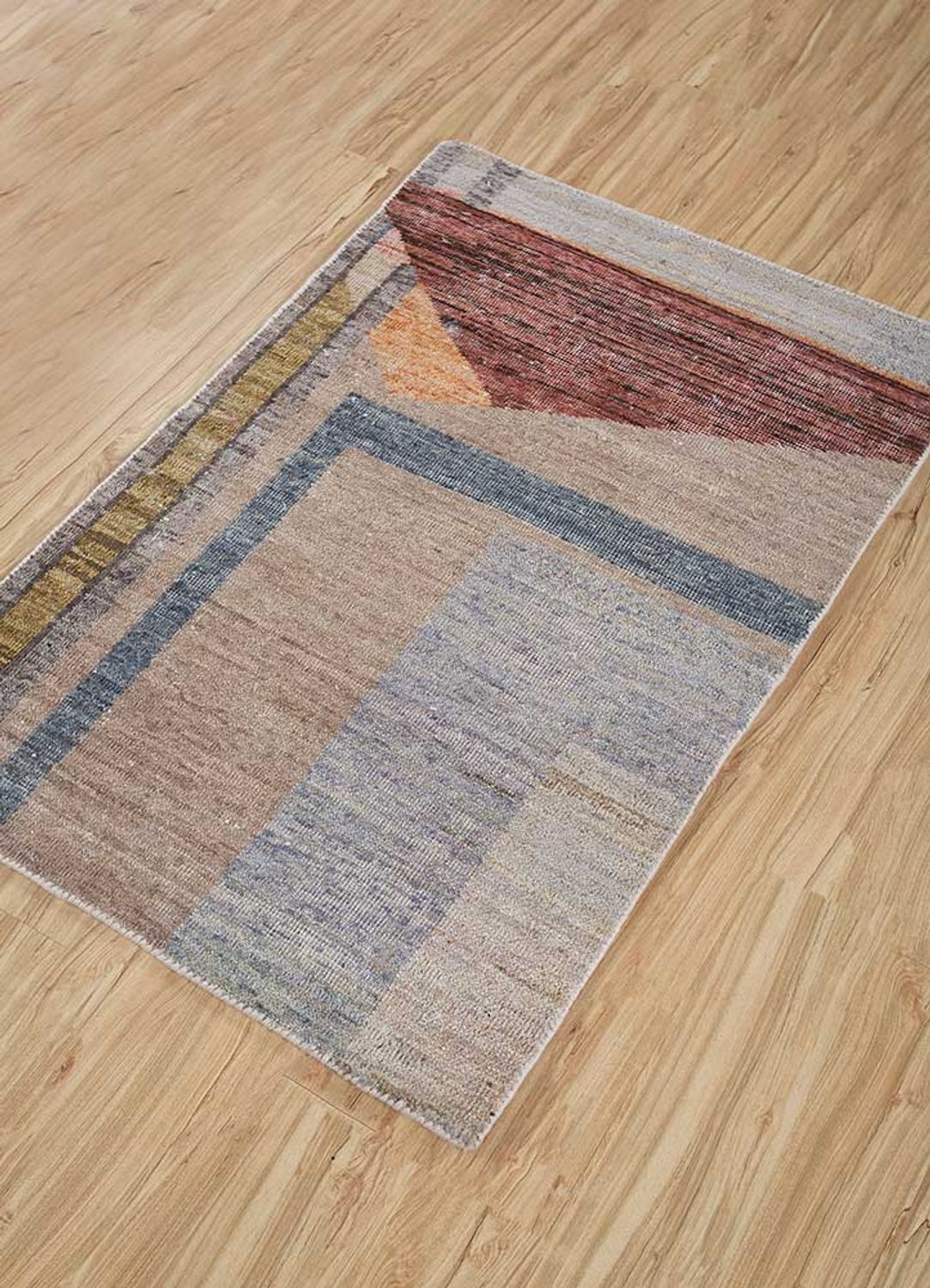 Tapis en laine - 90 x 60 cm - multicolore