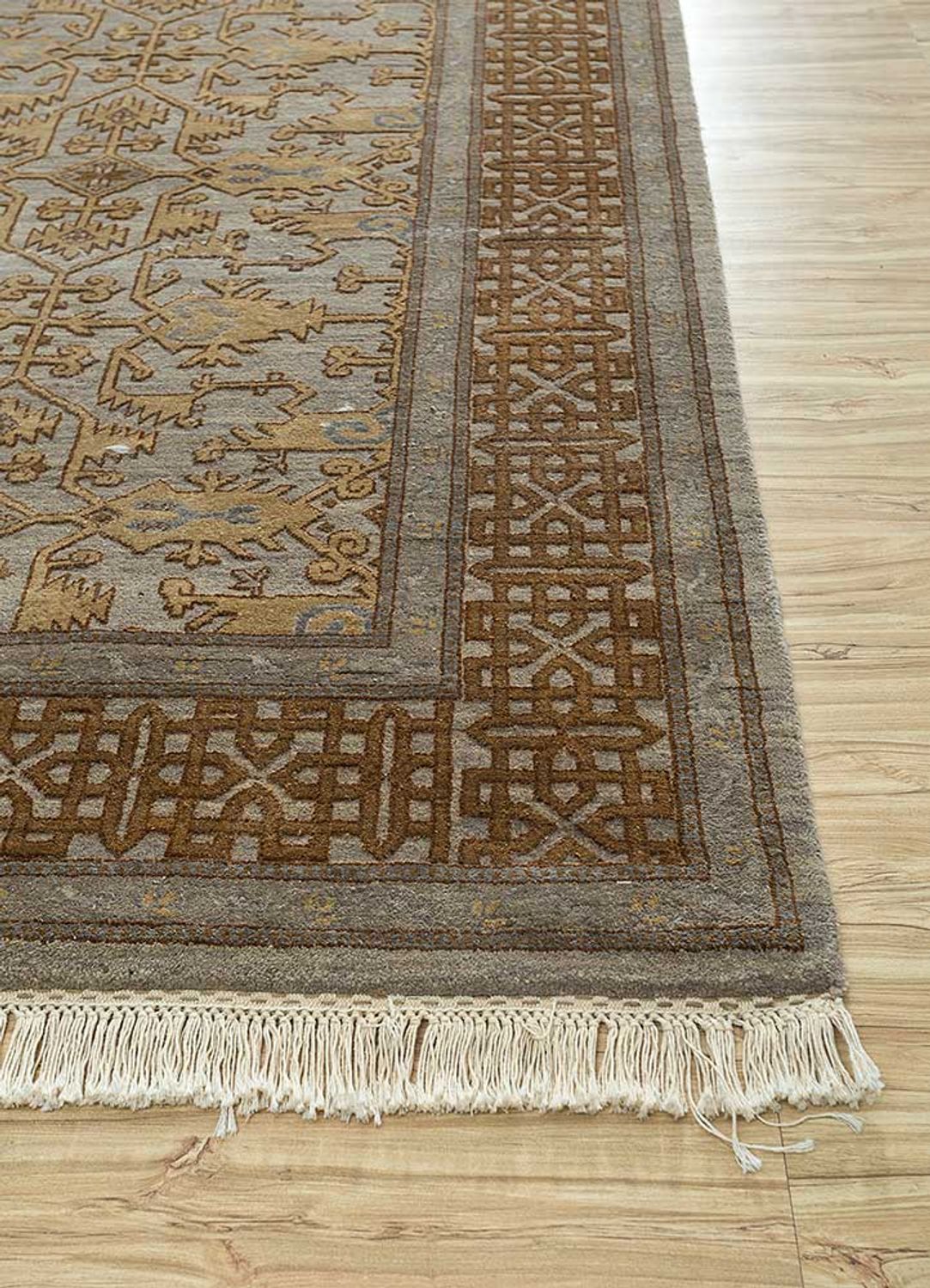 Tapis en laine - 300 x 240 cm - beige foncé