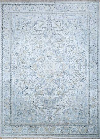 Designerski dywan - 300 x 240 cm - jasnoniebieski