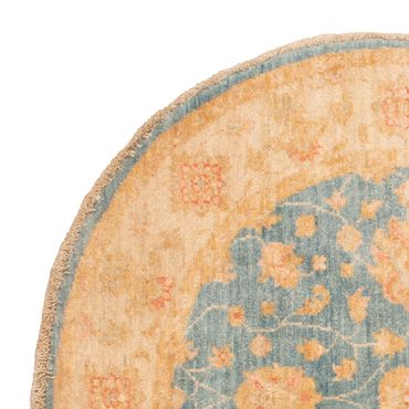 Ziegler Teppe rundt  - 97 x 99 cm - lyseblå