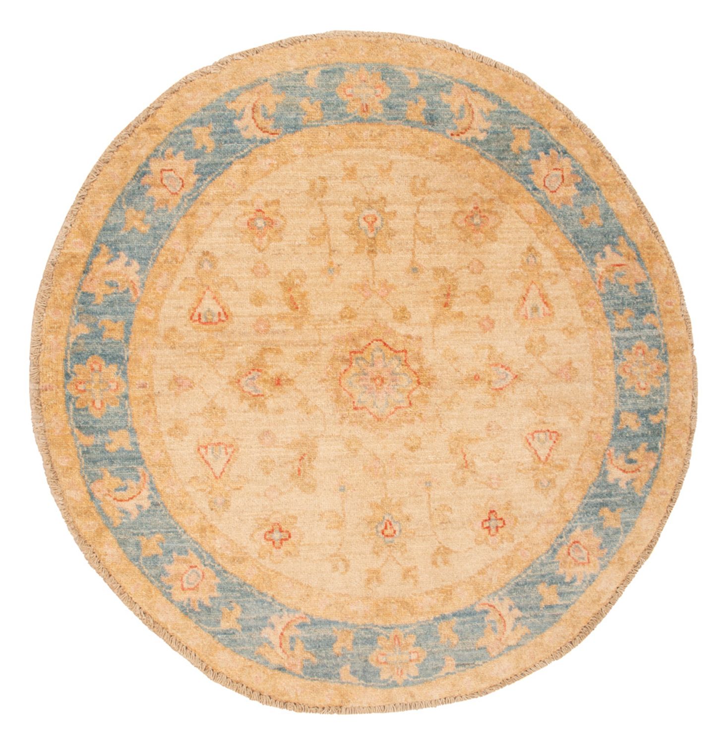 Tapis Ziegler ronde  - 96 x 96 cm - beige