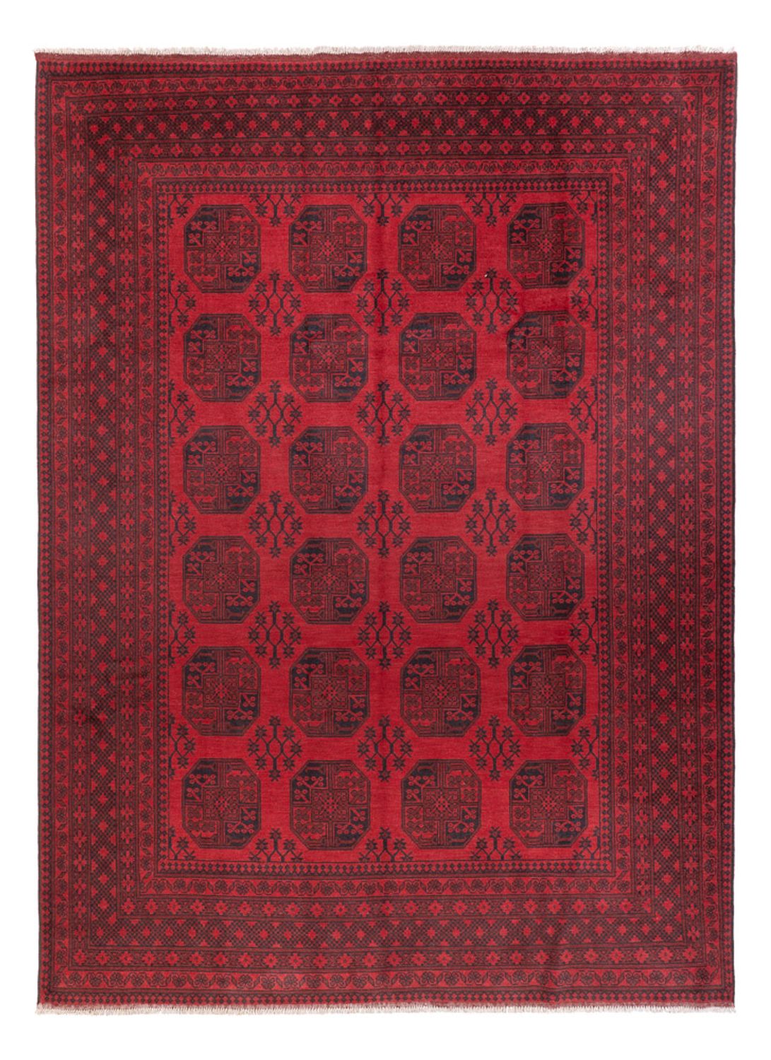 Afghan Teppich - Filpa - 346 x 246 cm - rot