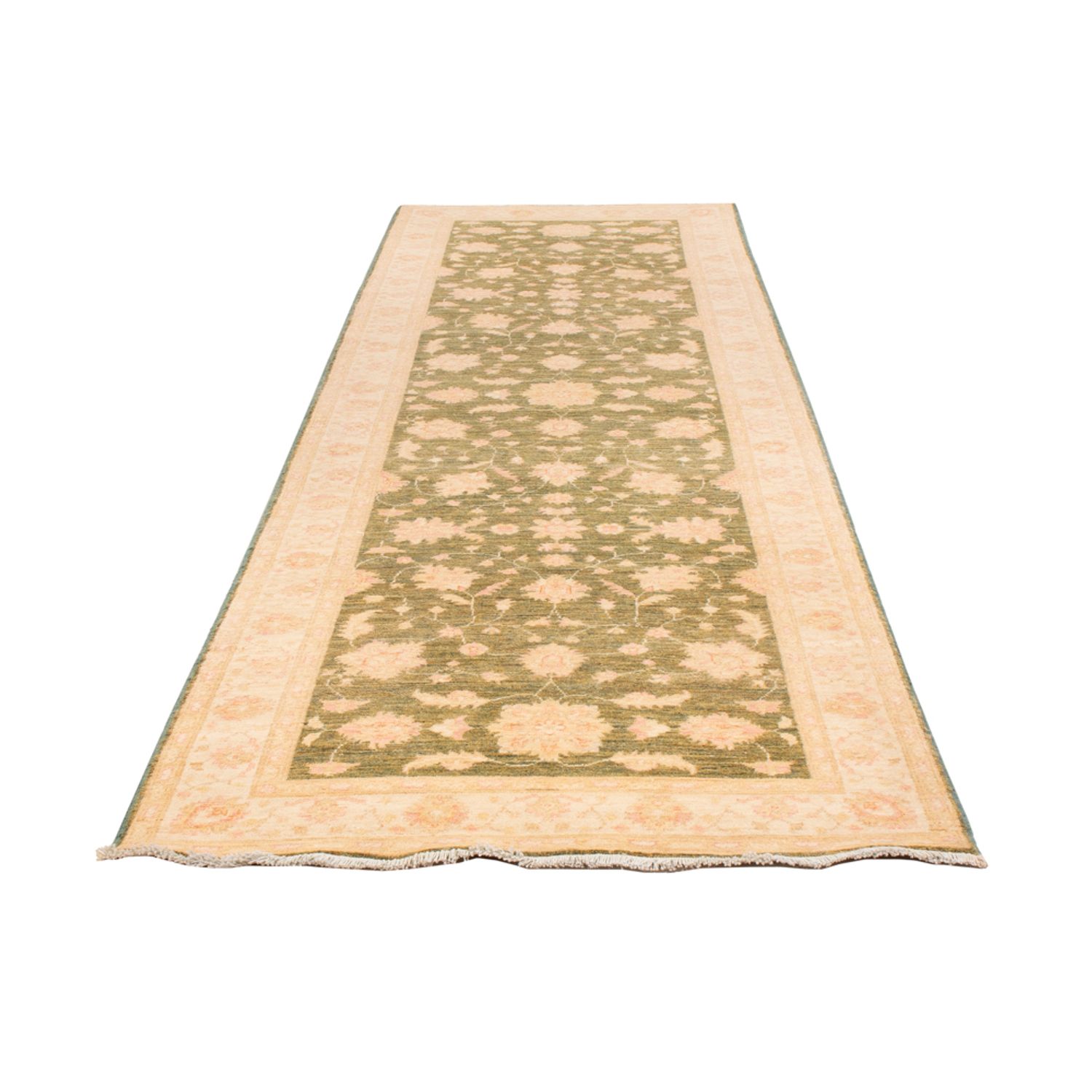 Runner Ziegler Carpet - 365 x 102 cm - olivgrön