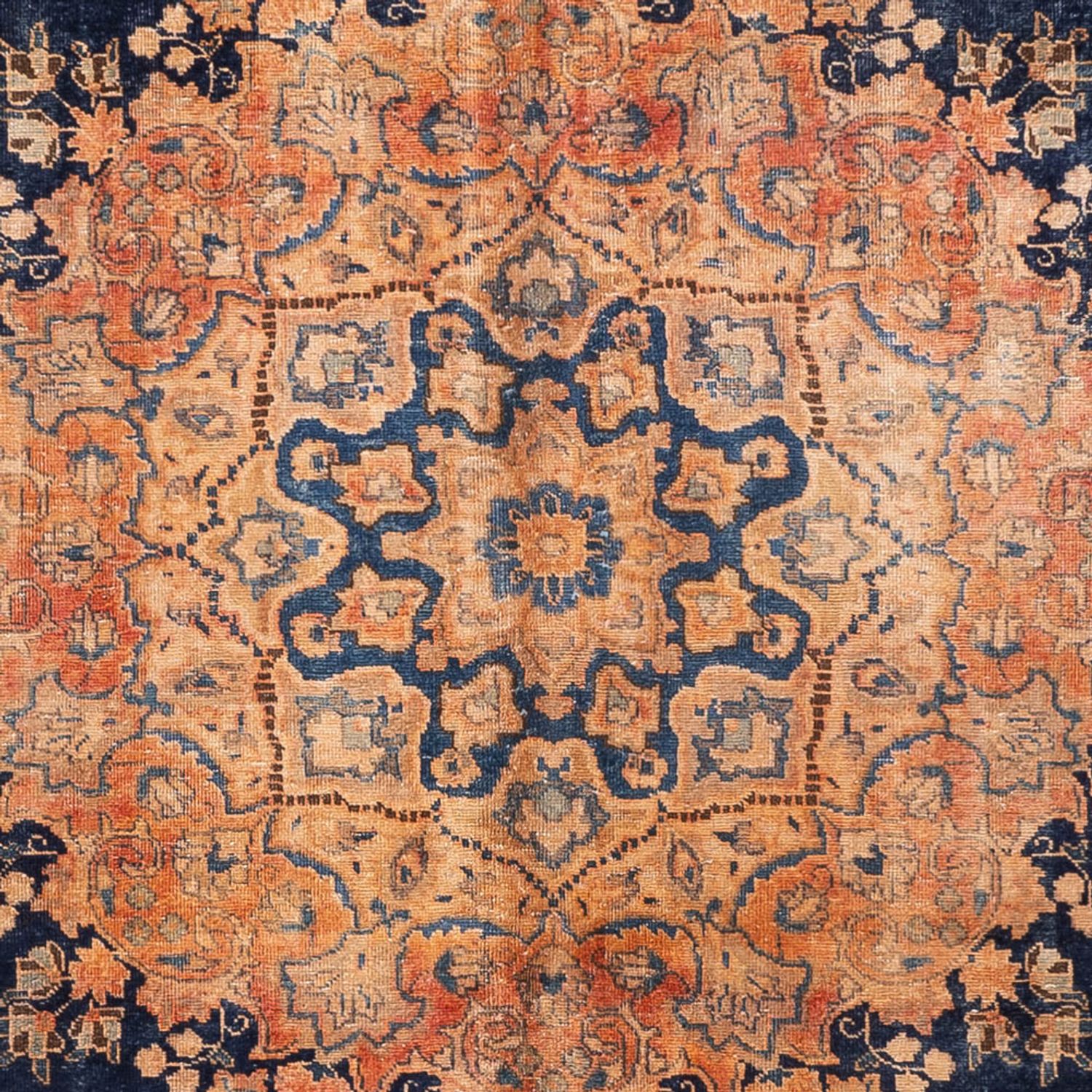 Tapete Vintage - 387 x 286 cm - azul escuro