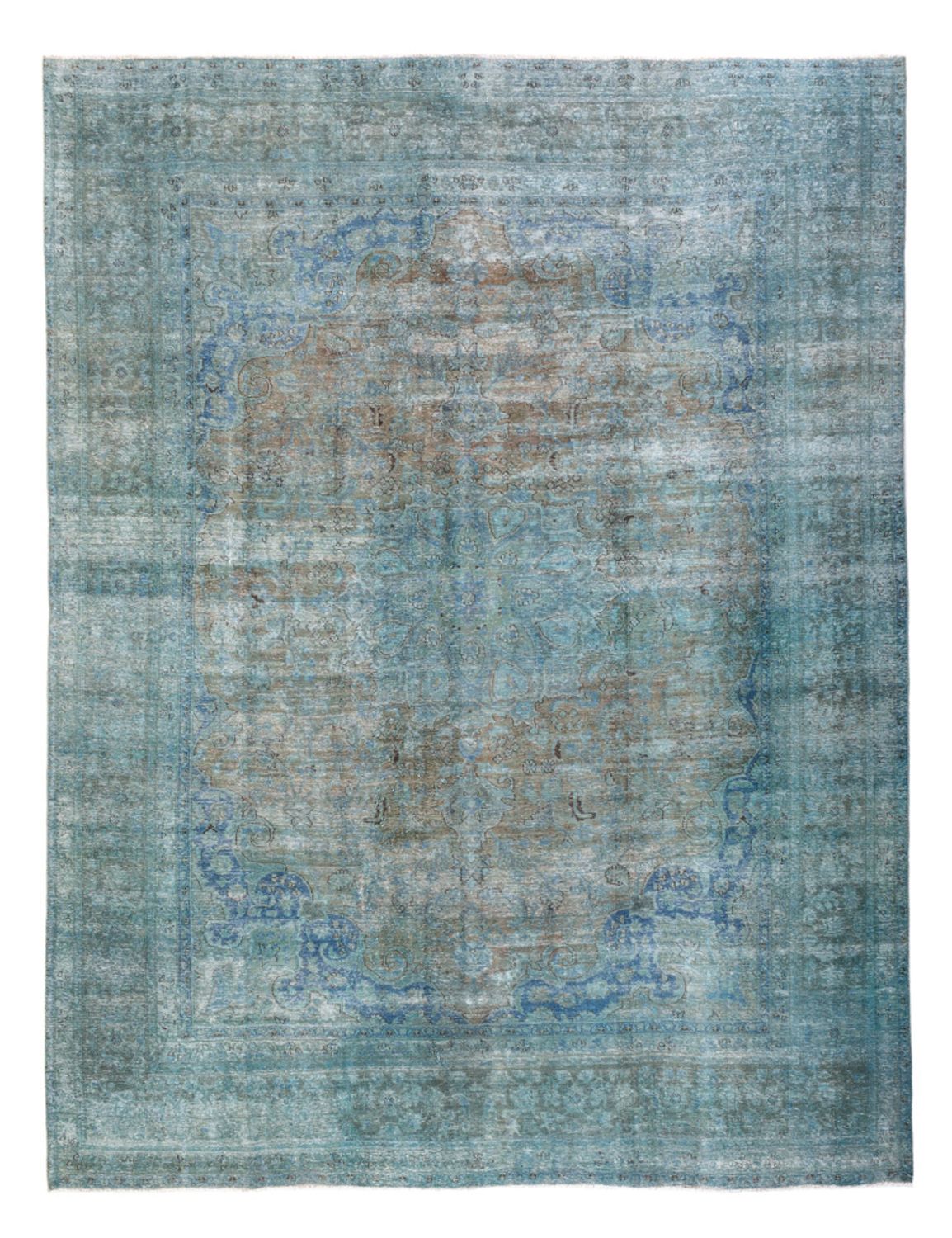 Tapete Vintage - 375 x 285 cm - azul escuro