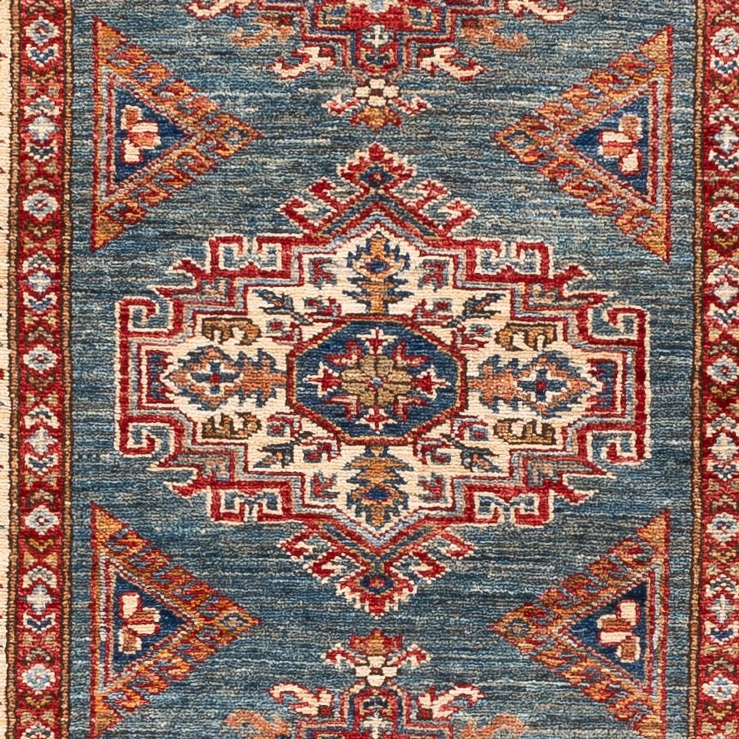 Läufer Ziegler - Kazak - 245 x 79 cm - mehrfarbig