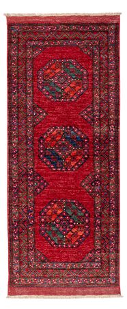 Läufer Afghan - 220 x 87 cm - rot