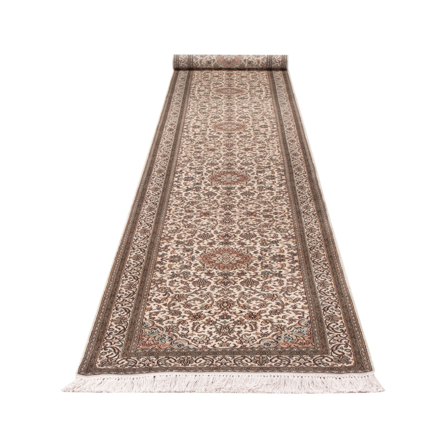 Biegacz Jedwabny dywan - Kashmir Silk - 480 x 79 cm - ciemny beż