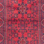 Loper Afghaans tapijt - Kunduz - 945 x 78 cm - rood