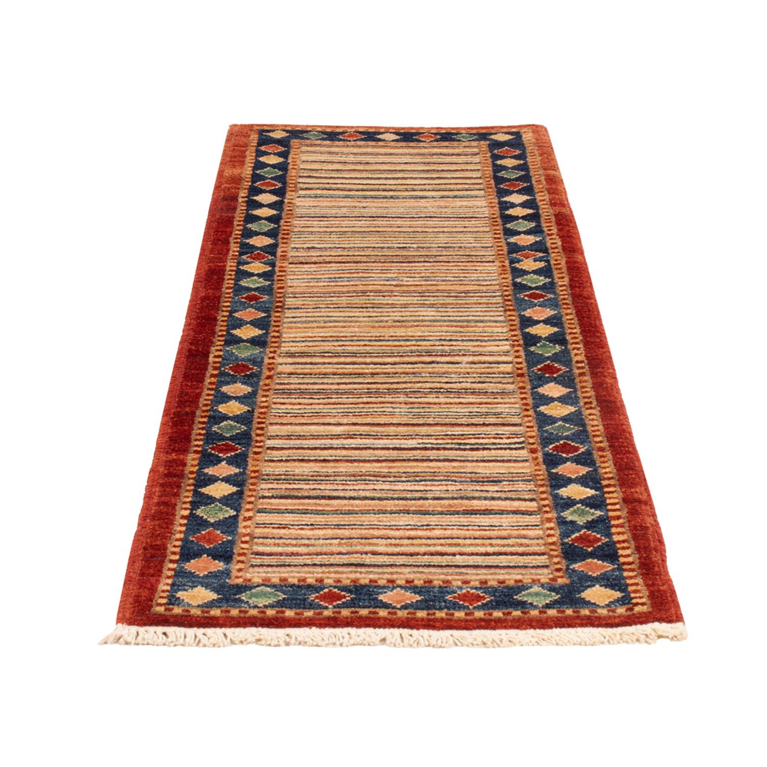 Tapis de couloir Tapis Gabbeh - Persan - 146 x 50 cm - multicolore