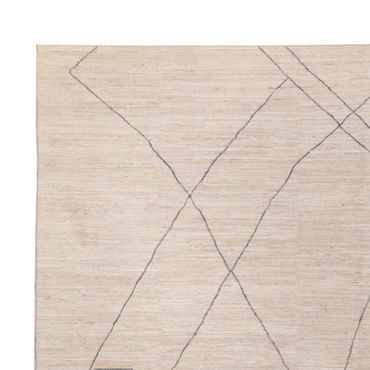 Designer teppe - 410 x 310 cm - lyseblå