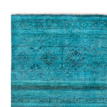 Ziegler tapijt - Vintage / Gekleurd - 201 x 148 cm - blauw