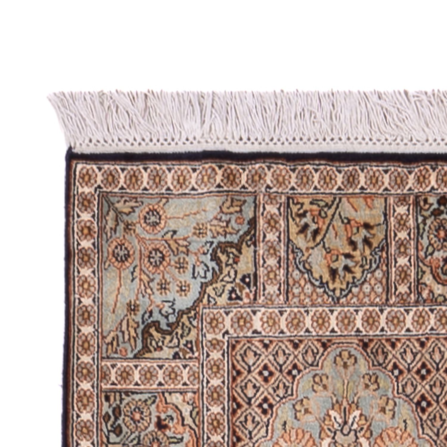 Biegacz Jedwabny dywan - Kashmir Silk - 259 x 79 cm - ciemny beż