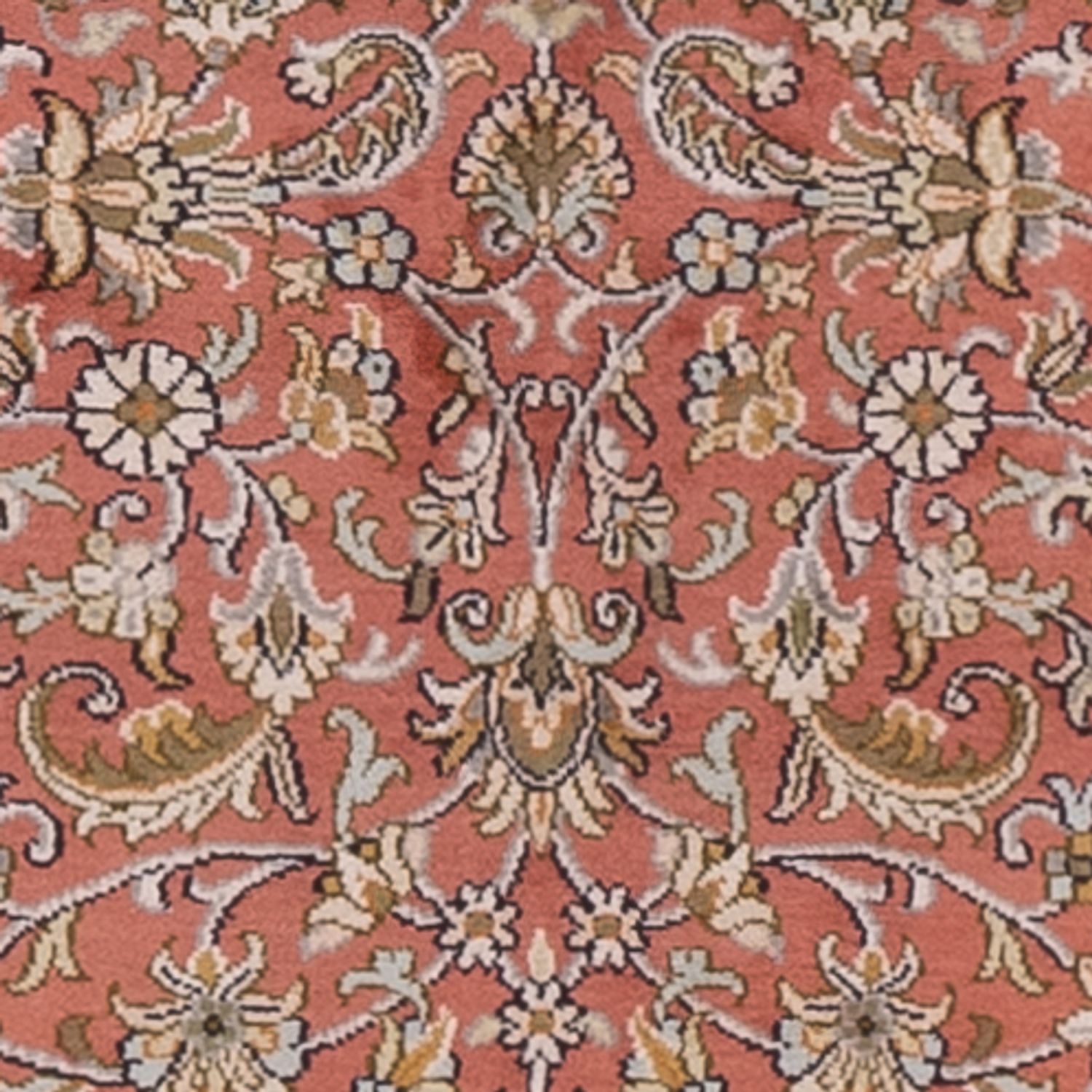 Corredor Tapete de seda - Kashmir Silk - 188 x 78 cm - ferrugem