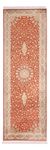Alfombra de pasillo Alfombra de seda - Seda de Cachemira - 251 x 81 cm - rojo