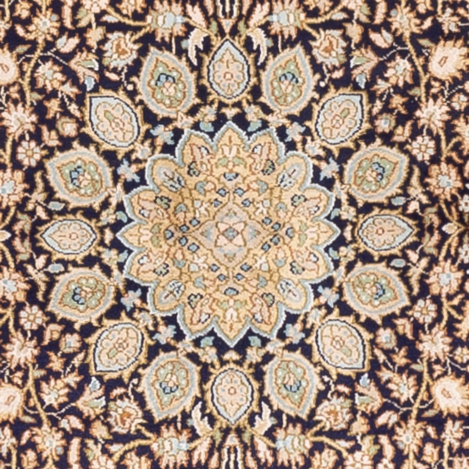 Biegacz Jedwabny dywan - Kashmir Silk - 255 x 81 cm - ciemny beż