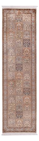 Runner Silk Rug - Kashmir Silk - 305 x 81 cm - beige