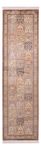 Runner Hedvábný koberec - Kašmírské hedvábí - 305 x 81 cm - tmavě béžová