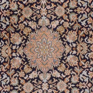 Løper Silketeppe - Kashmir silke - 264 x 76 cm - mørk beige