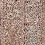 Loper Zijden tapijt - Kashmir Silk - 296 x 77 cm - donker beige