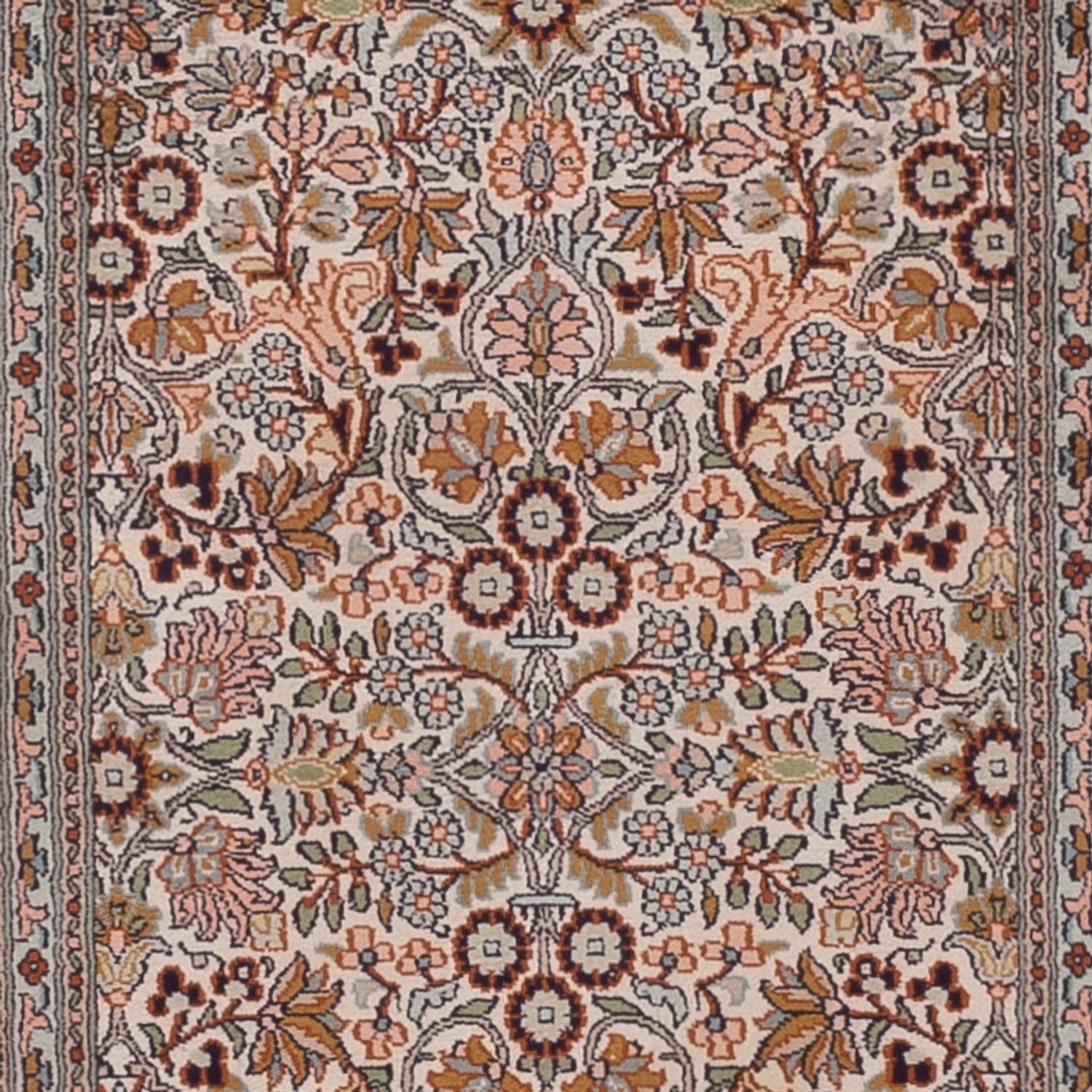 Corredor Tapete de seda - Kashmir Silk - 338 x 79 cm - bege