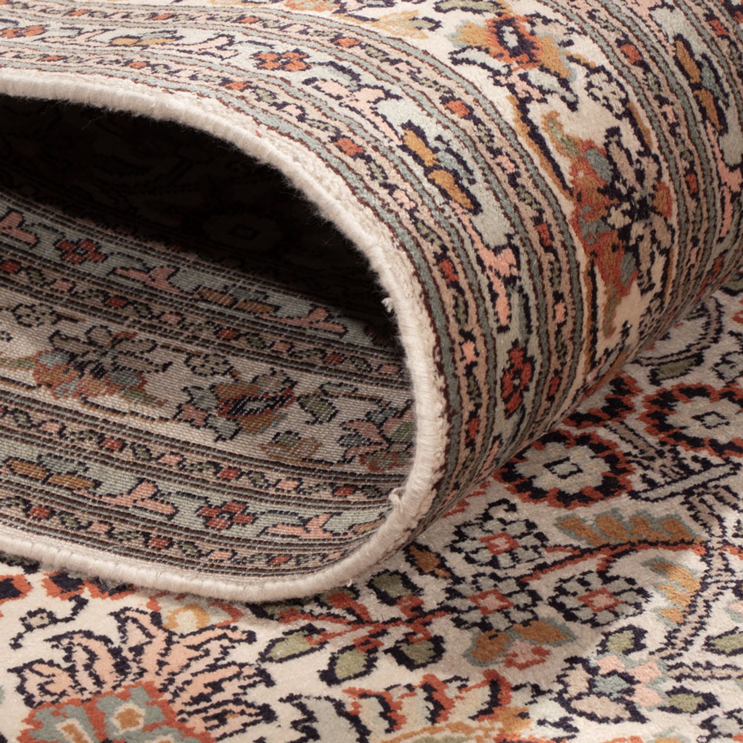 Biegacz Jedwabny dywan - Kashmir Silk - 338 x 79 cm - ciemny beż