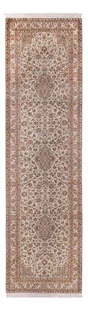 Corredor Tapete de seda - Kashmir Silk - 290 x 81 cm - bege escuro