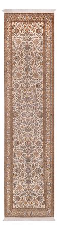 Corredor Tapete de seda - Kashmir Silk - 325 x 76 cm - bege