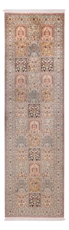 Corredor Tapete de seda - Kashmir Silk - 280 x 80 cm - bege escuro