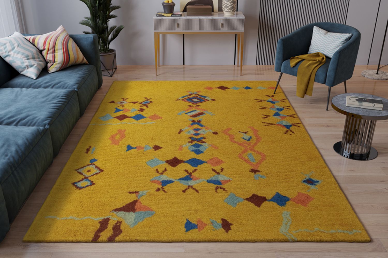 Tapis en laine - Atlas Artistry - rectangle