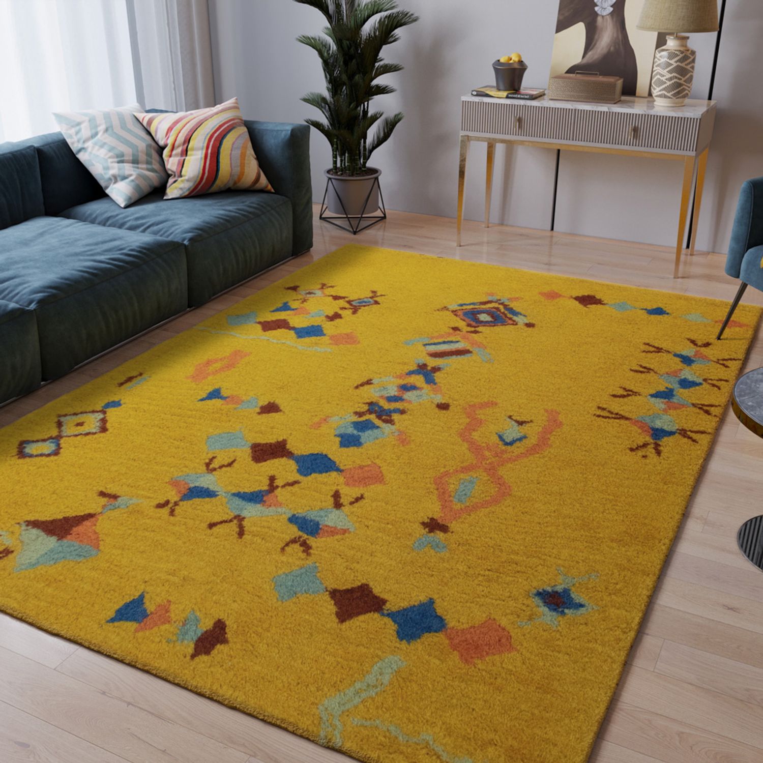 Tapis en laine - Atlas Artistry - rectangle