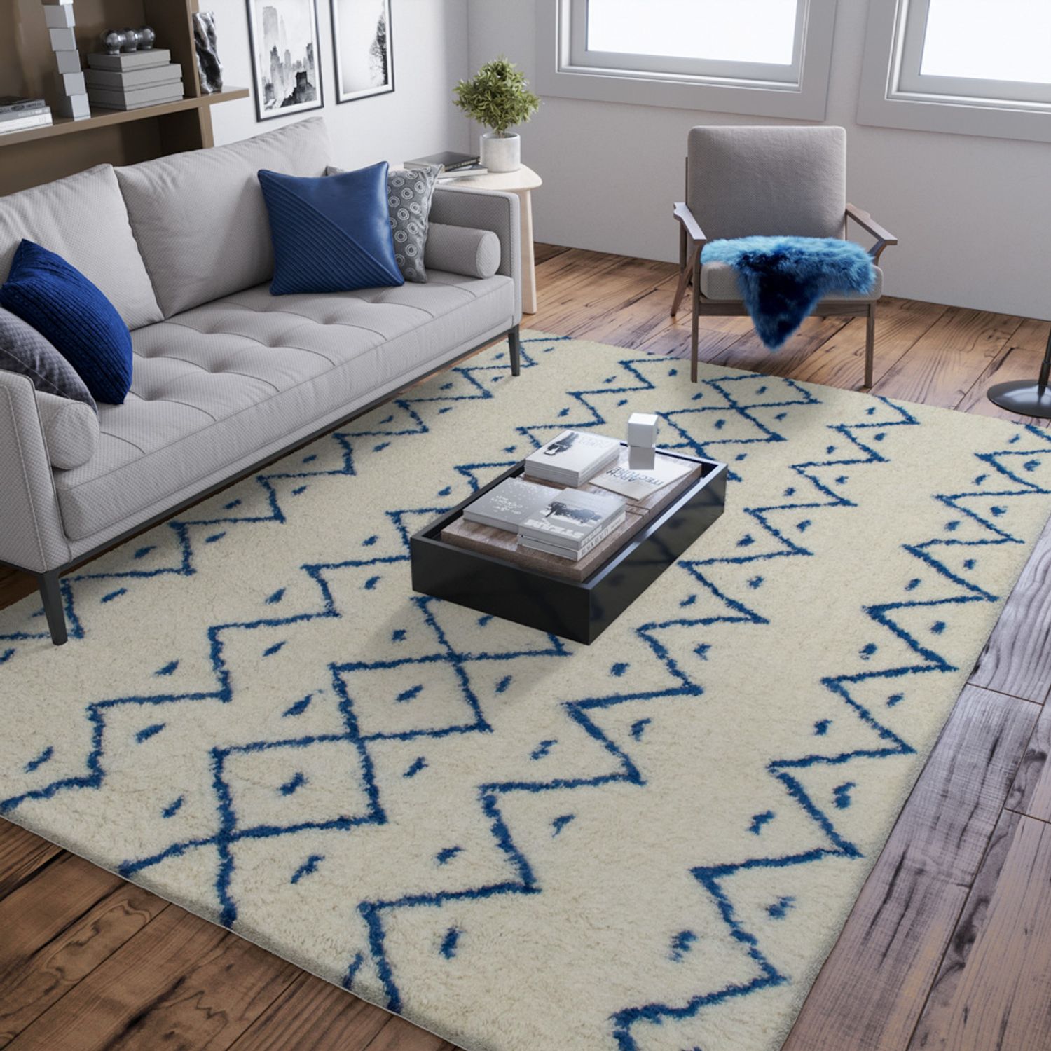 Tapis en laine - Bella Boho - rectangle