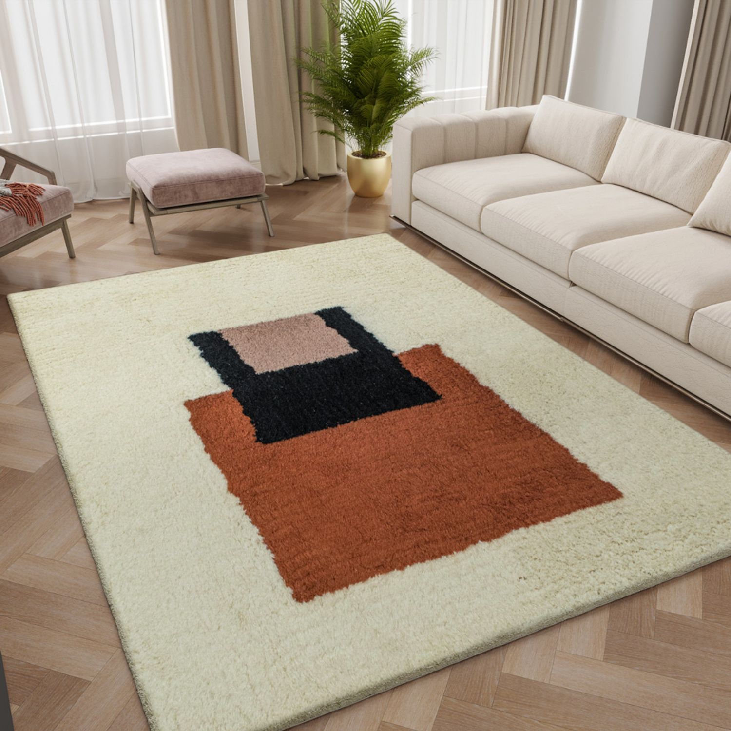 Tapis en laine - Casablanca - rectangle