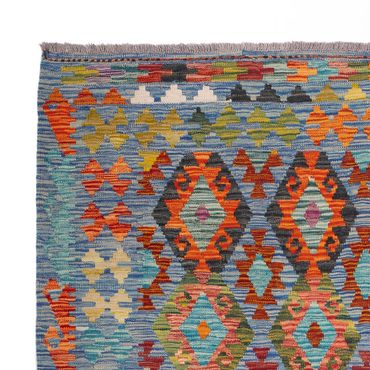 Kelimteppe - Splash - 241 x 175 cm - flerfarget