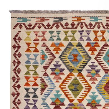 Kelimteppe - Splash square  - 154 x 143 cm - flerfarget