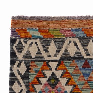 Løper Kelimteppe - Splash - 193 x 80 cm - flerfarget
