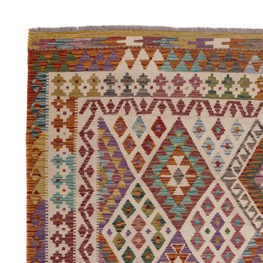 Kelimteppe - Splash - 243 x 201 cm - flerfarget