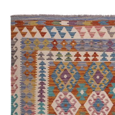 Kelimteppe - Splash - 256 x 198 cm - flerfarget