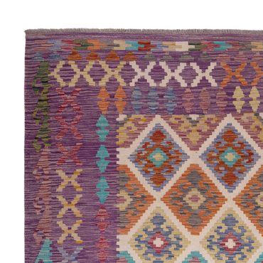 Kelimteppe - Splash - 246 x 206 cm - flerfarget