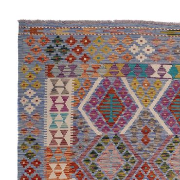 Kelimteppe - Splash - 250 x 191 cm - flerfarget
