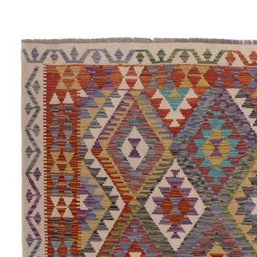 Kelimteppe - Splash - 299 x 200 cm - flerfarget