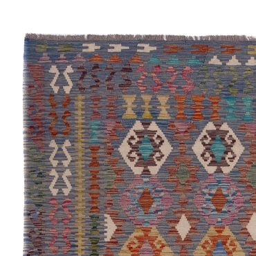 Kelimteppe - Splash - 301 x 201 cm - flerfarget