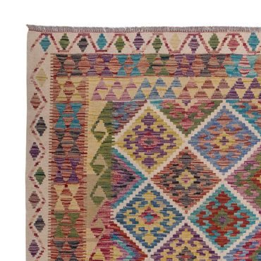 Kelimteppe - Splash - 285 x 206 cm - flerfarget