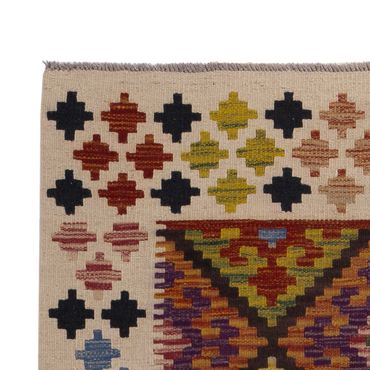 Løper Kelimteppe - Splash - 199 x 101 cm - flerfarget