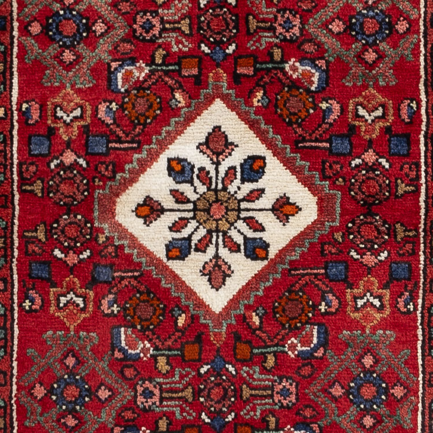Corredor Tapete Persa - Nomadic - 293 x 80 cm - vermelho escuro