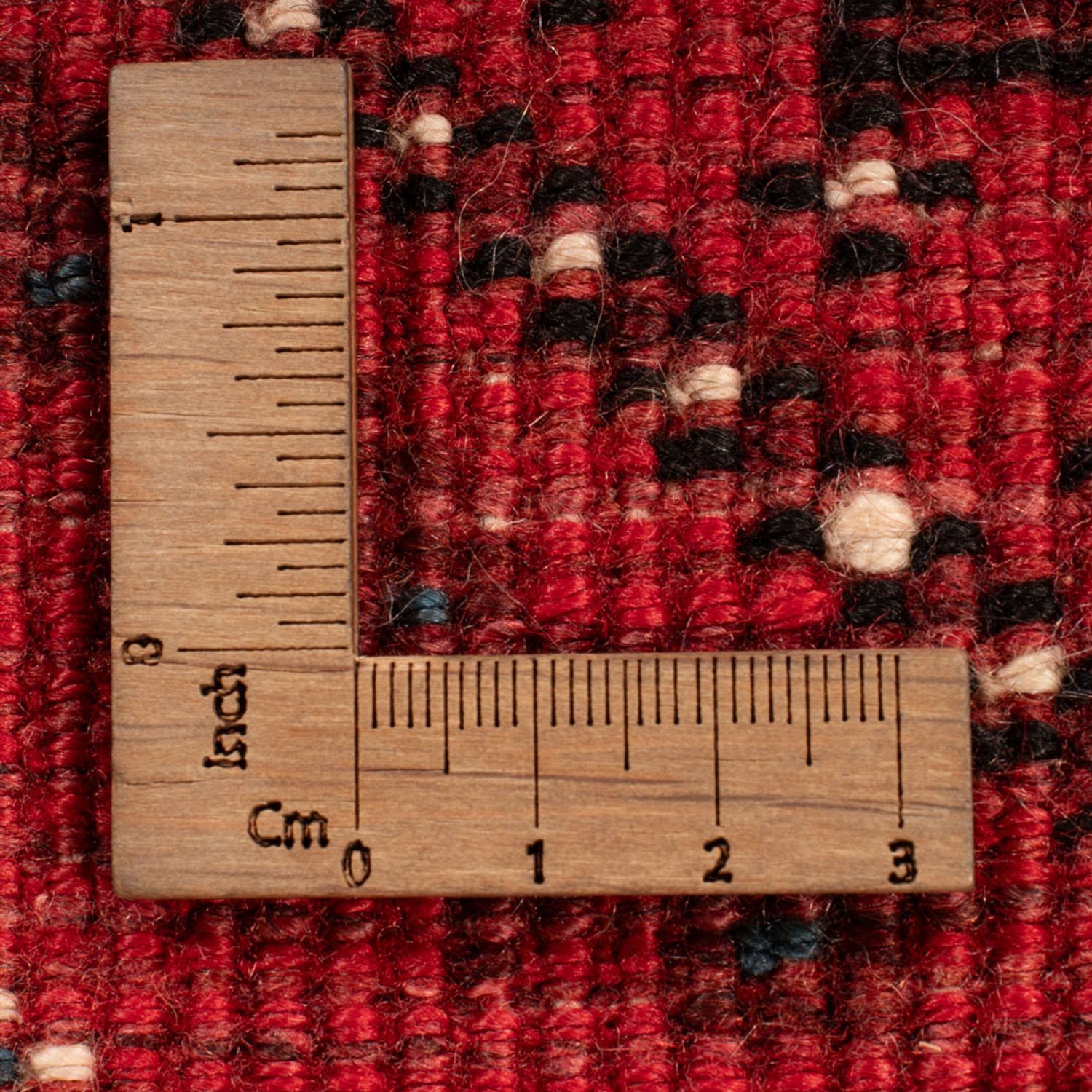 Persisk tæppe - Nomadisk - 133 x 84 cm - mørkerød