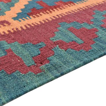 Kelimský koberec - Orientální - 195 x 156 cm - vícebarevné