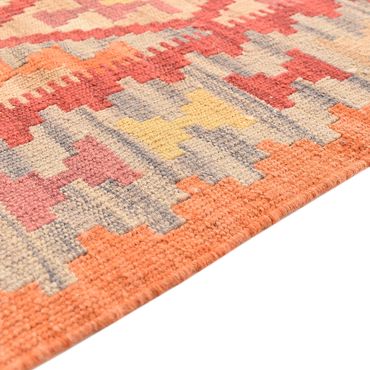 Corredor Tapete Kelim - Oriental - 194 x 65 cm - multicolorido