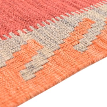 Corredor Tapete Kelim - Oriental - 198 x 59 cm - multicolorido